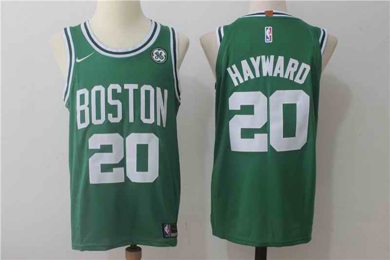 Men's Nike Boston Celtics #20 Gordon Hayward Green Stitched NBA Jersey