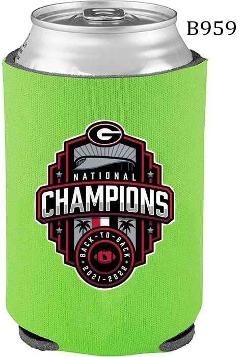 Georgia Bulldogs Green 2022 National Champions Can Coolers B959