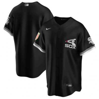 Men's Chicago White Sox Blank White Cool Base Stitched Jersey