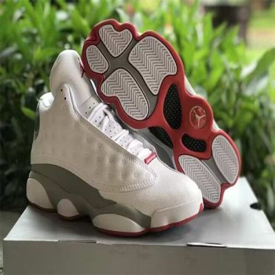 Men's Running Weapon Air Jordan 13 'Wolf Gray' Shoes 055