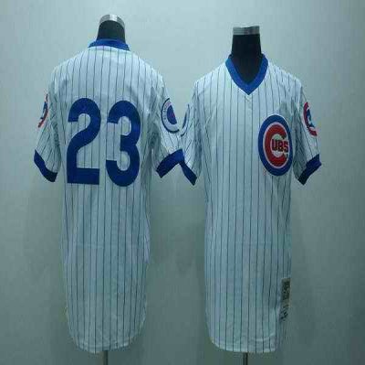 Cubs #23 Ryne Sandberg Stitched White MLB Jersey