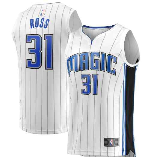 Men's Orlando Magic #31 Terrence Ross White Fast Break Home Player Stitched Jersey