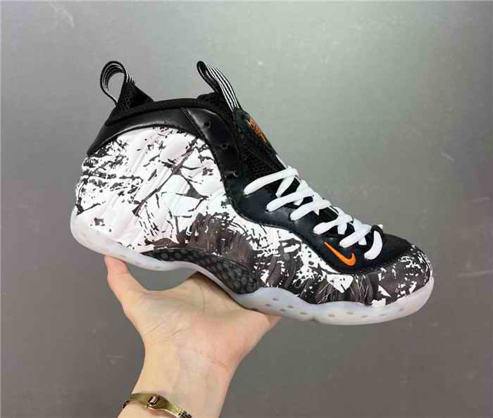 Men's Air Foamposite One 'Shattered Backboard' Black /White Retro Shoes 0010