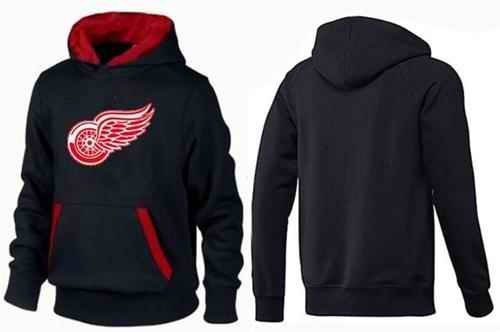 Detroit Red Wings Pullover Hoodie Black & Red