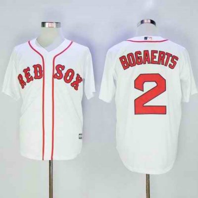 Red Sox #2 Xander Bogaerts White New Cool Base Stitched MLB Jersey