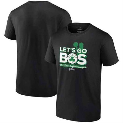 Men's Boston Celtics Black 2024 Eastern Conference Champions Layup Drill T-Shirt