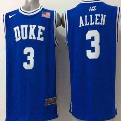 Blue Devils #3 Grayson Allen Blue Basketball Stitched NCAA Jersey