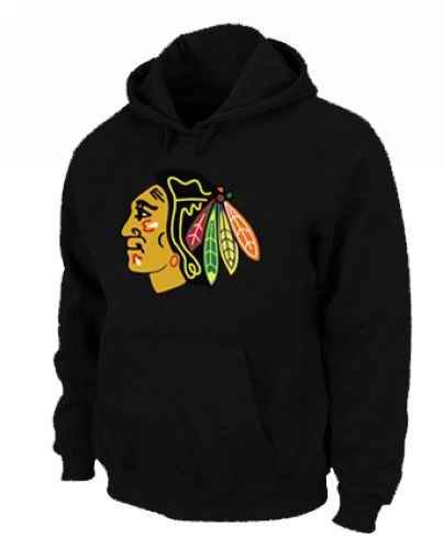 NHL Chicago Blackhawks Big & Tall Logo Pullover Hoodie Black