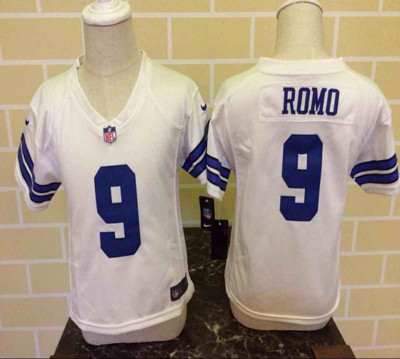 Toddler Nike Dallas Cowboys #9 Tony Romo White Stitched NFL Jersey