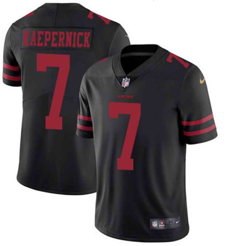 Men's San Francisco 49ers #7 Colin Kaepernick Black 2018 Vapor Untouchable Limited NFL Stitched Jersey