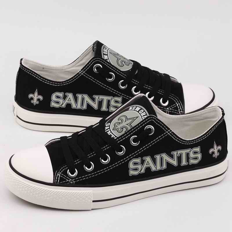 Women's NFL New Orleans Saints Repeat Print Low Top Sneakers 002