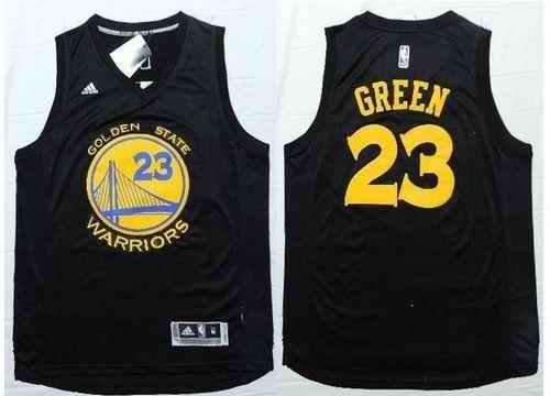 Warriors #23 Draymond Green Black Fashion Stitched NBA Jersey