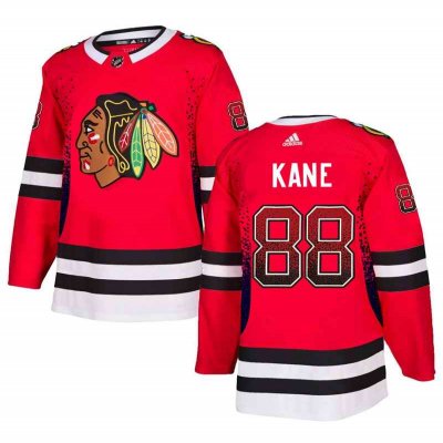 Men's Chicago Blackhawks #88 Patrick Kane Red Drift Fashion Stitched NHL Jersey