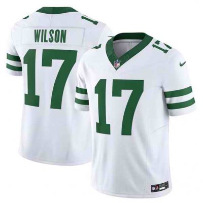 Men's New York Jets ACTIVE PLAYER Custom White 2023 F.U.S.E. Vapor Limited Throwback Stitched Football Jersey