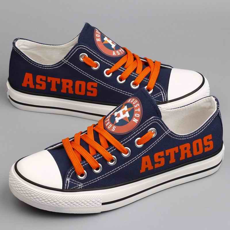 Women's Houston Astros Repeat Print Low Top Sneakers 004