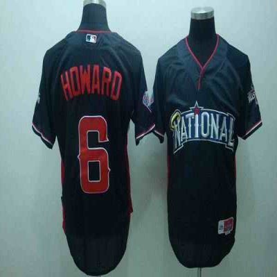 Phillies #6 Ryan Howard Blue Nation League 2010 All Star BP Stitched MLB Jersey