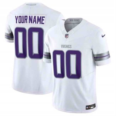 Men's Minnesota Vikings Customized White F.U.S.E. Winter Warrior Limited Stitched Football Jersey