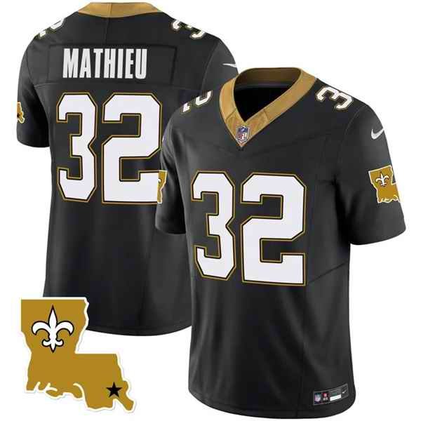 Men's New Orleans Saints #32 Tyrann Mathieu Black 2023 F.U.S.E. 1987 Legacy Vapor Stitched Jersey