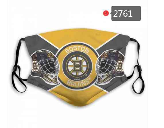 Boston Bruins Face Mask 2761 Filter Pm2.5 (Pls check description for details)