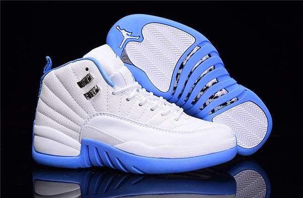 Men's Running weapon Air Jordan 12 White/Royal Shoes 034