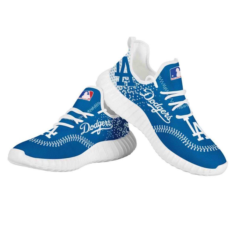 Men's Los Angeles Dodgers Mesh Knit Sneakers/Shoes 002