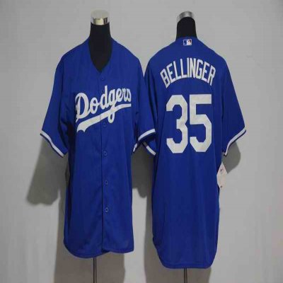 Men's Los Angeles Dodgers #35 Cody Bellinger Majestic Royal Cool Base Stitched MLB Jersey