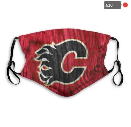 Calgary Flames Face Mask 001 Filter Pm2.5 (Pls check description for details)