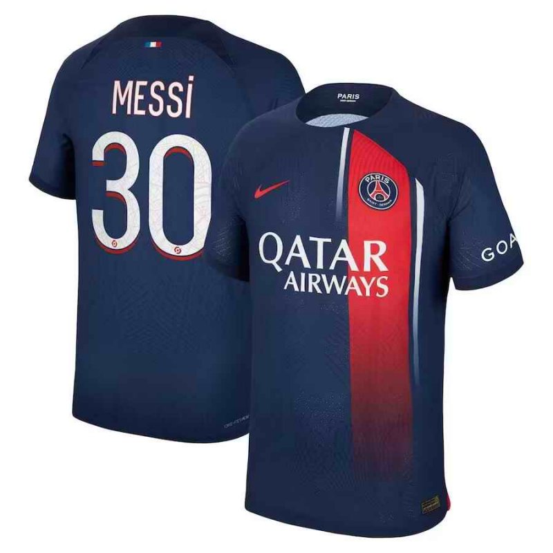 Men's Paris Saint-Germain #30 Lionel Messi  Navy Soccer Jersey