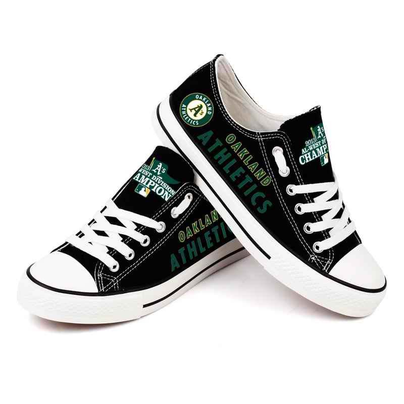 Women's Oakland Athletics Repeat Print Low Top Sneakers 004