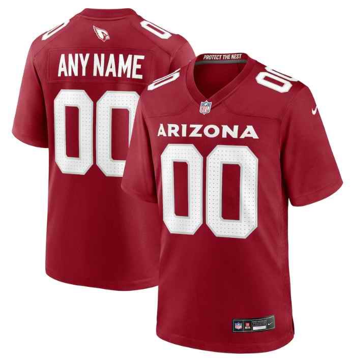 Men's Arizona Cardinals ACTIVE PLAYER Custom Red 2023 F.U.S.E. Stitched Game Football Jersey