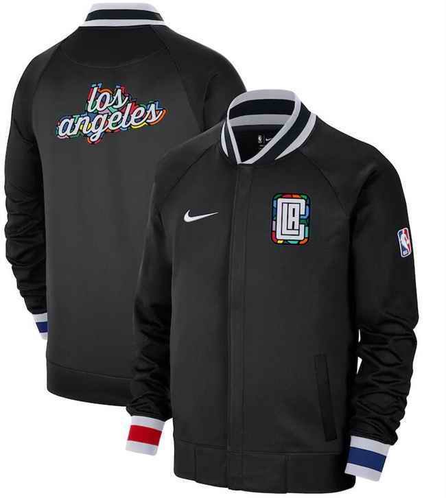 Men's Los Angeles Clippers Black 2022/23 City Edition Full-Zip Jacket