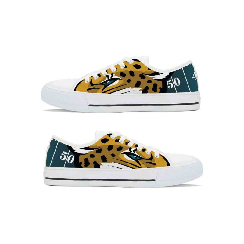 Men's Jacksonville Jaguars Low Top Canvas Sneakers 002