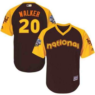 Mets #20 Neil Walker Brown 2016 All-Star National League Stitched Youth MLB Jersey