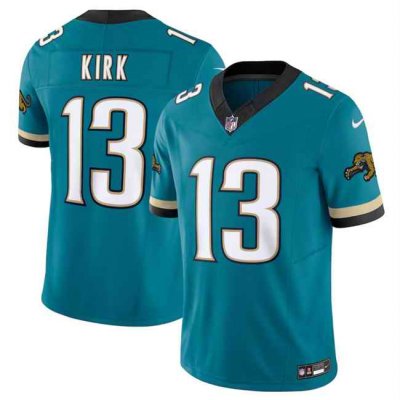 Youth Jacksonville Jaguars #13 Christian Kirk Teal 2024 F.U.S.E. Prowler Throwback Vapor Limited Stitched Football Jersey