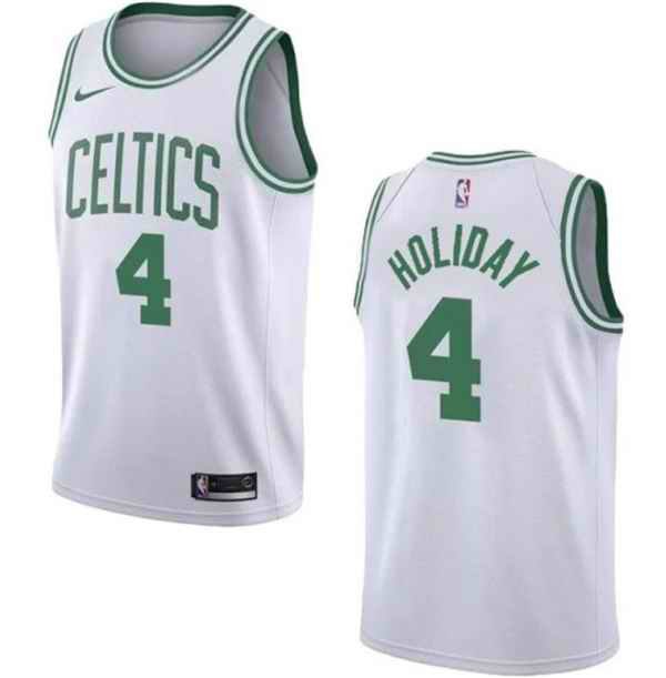 Men's Boston Celtics #4 Jrue Holiday White 2023 Association Edition Stitched Basketball Jersey