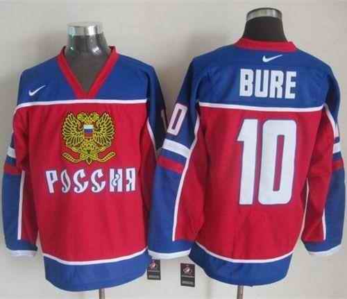 Canucks #10 Pavel Bure Red/Blue Nike Throwback Stitched NHL Jersey