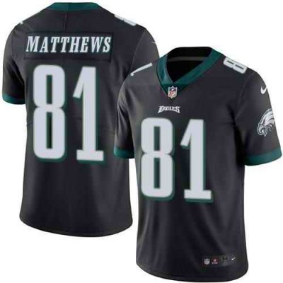 Nike Eagles #81 Jordan Matthews Black Youth Stitched NFL Limited Rush Jersey