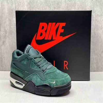 Men's Hot Sale Running weapon Air Jordan 4 Green Shoes 0211