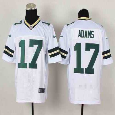 Nike Packers #17 Davante Adams White Men's Stitched NFL Elite Jersey