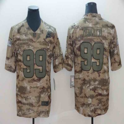 Men's Los Angeles Rams #99 Aaron Donald 2018 Camo Salute to Service Limited Stitched NFL Jersey