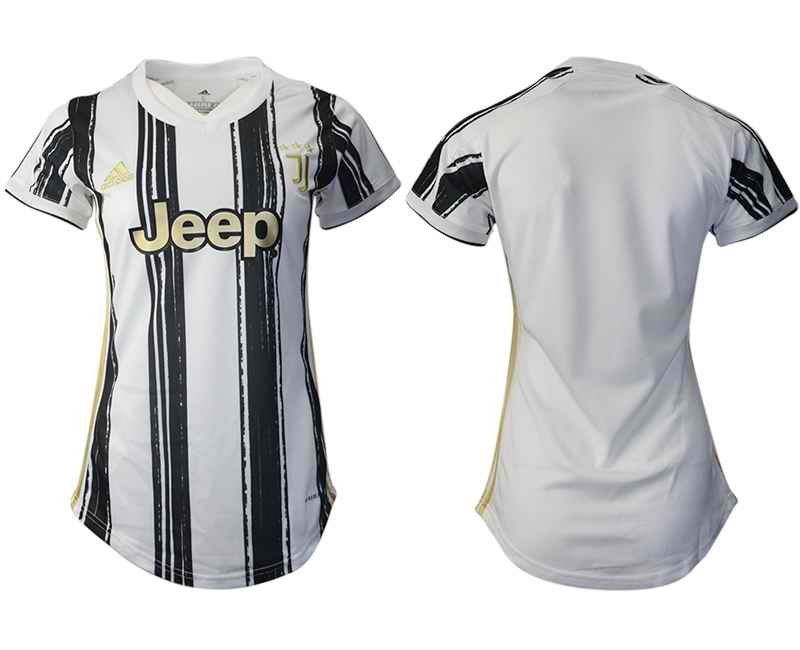 Women's Juventus Blank Home Soccer Club Jersey