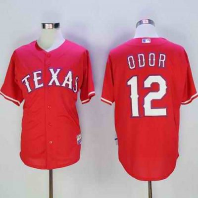 Rangers #12 Rougned Odor Red Cool Base Stitched MLB Jersey