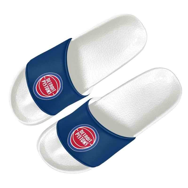 Women's Detroit Pistons Flip Flops 001