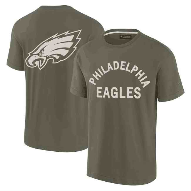 Men's Philadelphia Eagles Olive Elements Super Soft Short Sleeve T-Shirt