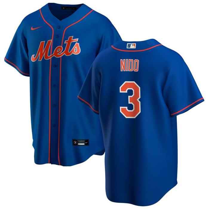 Men's New York Mets #3 Tom's Nido Royal Cool Base Stitched Jersey