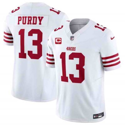 Men's San Francisco 49ers #13 Brock Purdy White 2023 F.U.S.E. With 1-Star C Patch Vapor Untouchable Limited Stitched Football Jersey