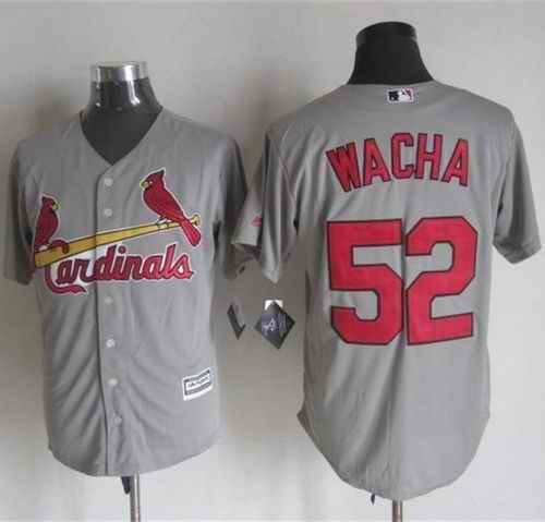 Cardinals #52 Michael Wacha Grey New Cool Base Stitched MLB Jersey