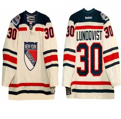 Men's New York Rangers #30 Henrik Lundqvist 2012 'Winter Classic' Stitched Hockey Jersey