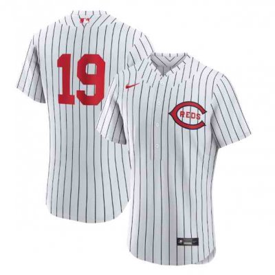 Men's Cincinnati Reds #19 Joey Votto 2022 White Field of Dreams Stitched Baseball Jersey