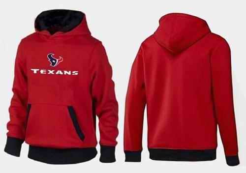 Houston Texans Authentic Logo Pullover Hoodie Red & Black